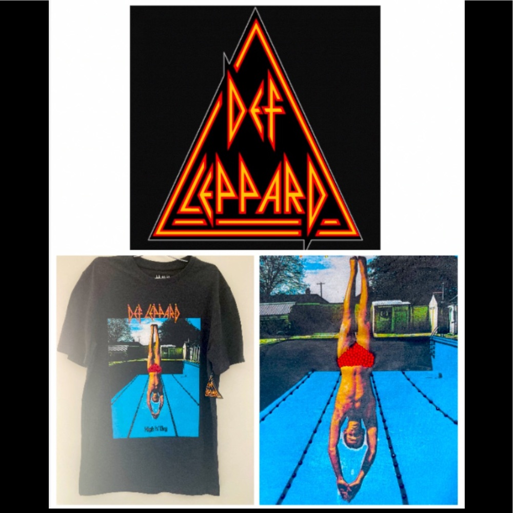 🆕🤘🏽DEF LEPPARD CRYSTAL EMBELLISHED TEE🤘🏽🆕